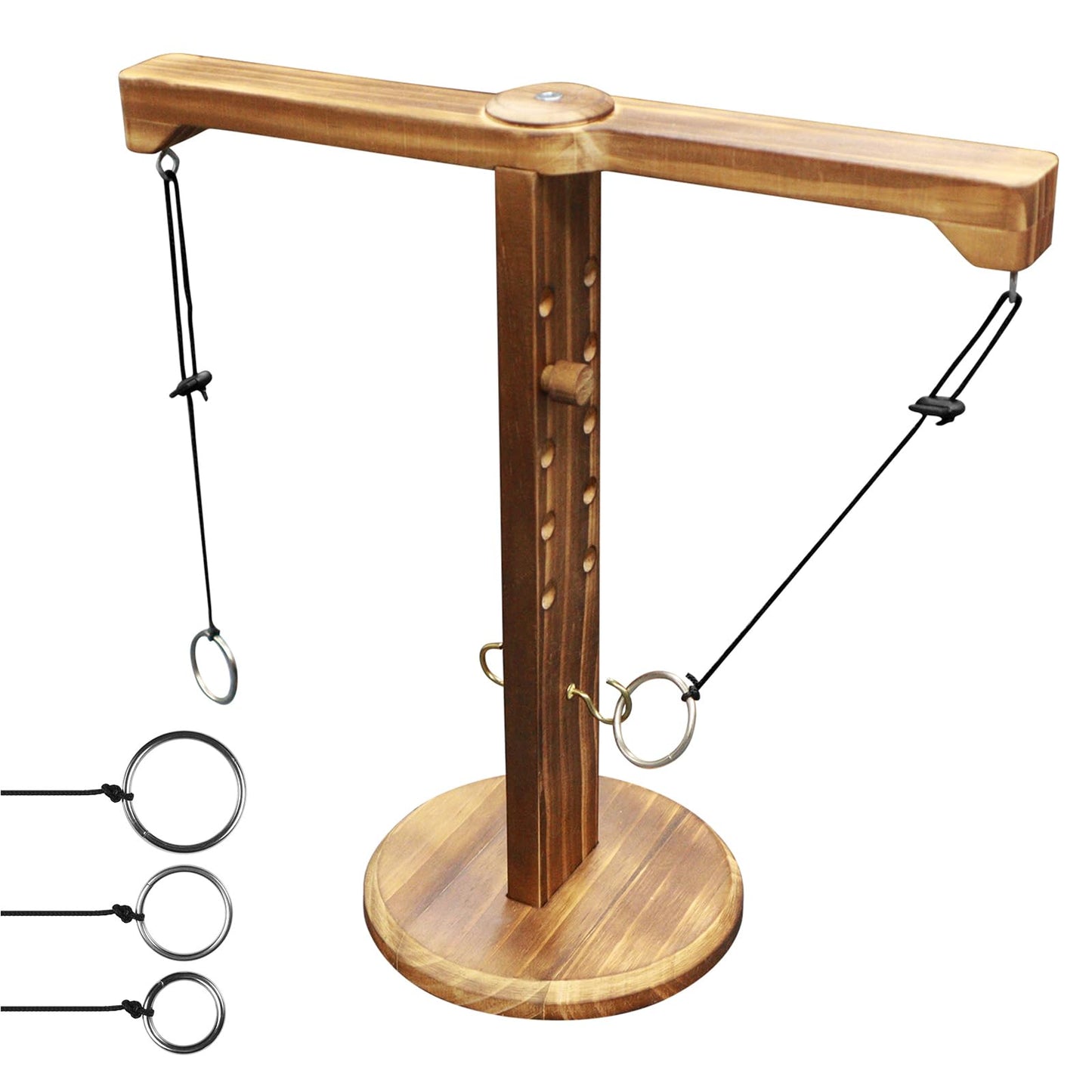 Ring Toss Game for Adults and Kids Hook and Ring Game for Bars and Home Party Indoor Game Outdoor Games Tabletop Hook Games Throwing Games Backyard Game Patio Decor