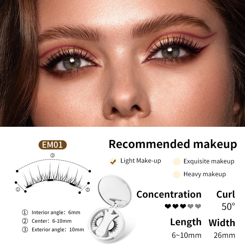 Magnetic False Eyelashes Set – Glue-Free, Natural & Reusable