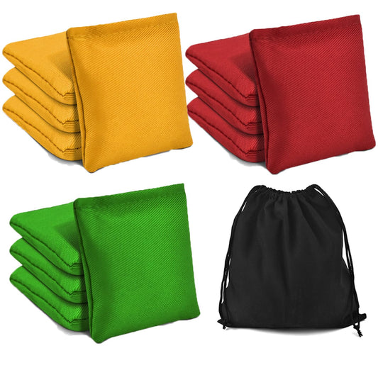 TINDTOP Bean Bags for Tossing(3.9 * 3.9inch 100g/3.5oz) 12 Pack Cornhole Outdoor Toss Gaming Colorful Canvas Bean Bags Carnival Games Kids Beanbags Throwing Games for Kids Halloween Games