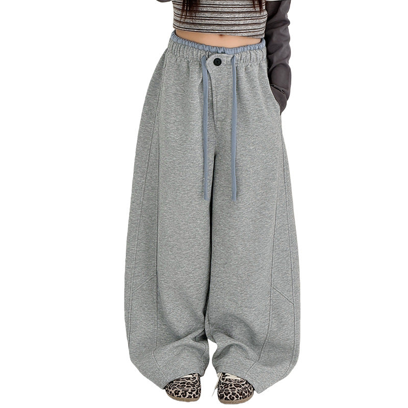 Cute Pants for Girls Casual Sporty Tapered Trousers for Teenagers and Children