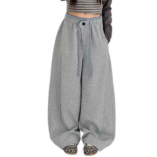 Cute Pants for Girls Casual Sporty Tapered Trousers for Teenagers and Children