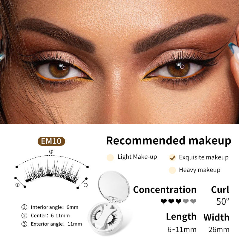 Magnetic False Eyelashes Set – Glue-Free, Natural & Reusable