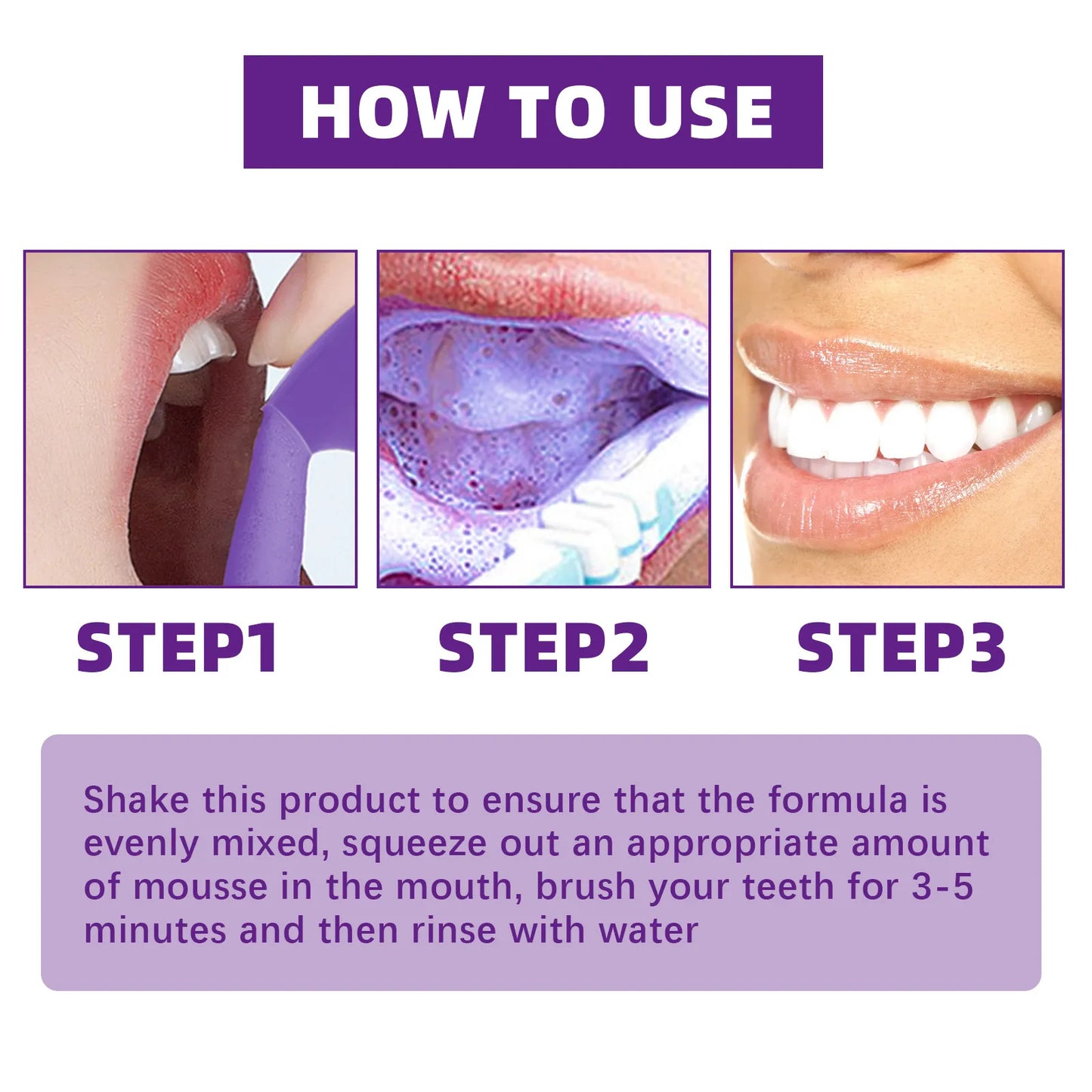 V34 Teeth Whitening Mousse – Whiten, Freshen & Protect Daily