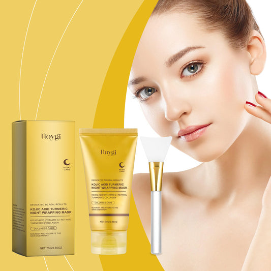 HOYGI Turmeric Plant Essence Peel-Off Mask Gentle Cleansing Hydrating Smooth Care Facial Mask