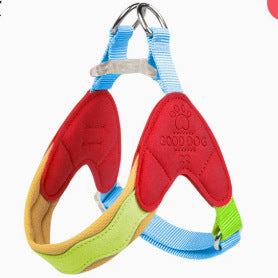 Color Vest-Style Pet Harness for Small Dogs and Cats, Anti-Escape Dog Leash, Breathable