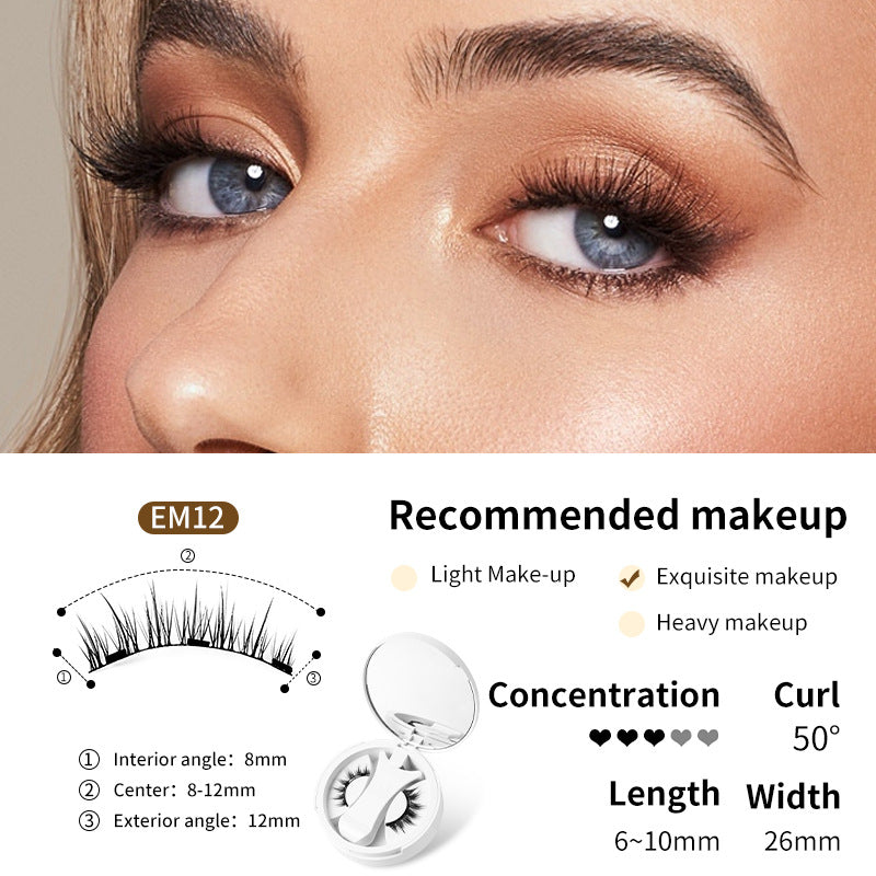Magnetic False Eyelashes Set – Glue-Free, Natural & Reusable