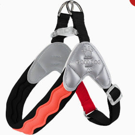 Color Vest-Style Pet Harness for Small Dogs and Cats, Anti-Escape Dog Leash, Breathable
