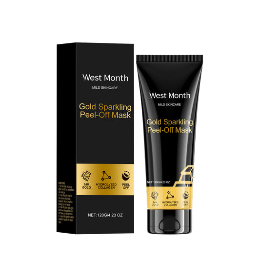 West Month Gold Peel Mask – 24k Gold Collagen Firming & Cleansing Mask
