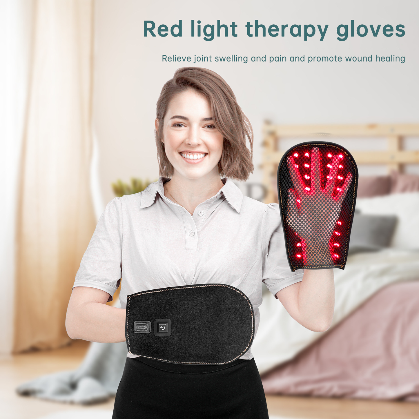 Near Infrared 660/850nm red light therapy hands for Pain Relief