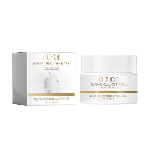 Herbal Peel-Off Mask, Pore-Shrinking Deep Gentle Cleansing Blackhead Removal Peel Mask