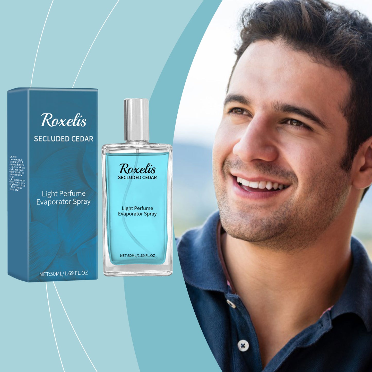 Cedar Blue Eau De Toilette, Natural, Fresh And Long-Lasting Fragrance Pheromone Fragrance Business Gentleman Charm Atmosphere Perfume