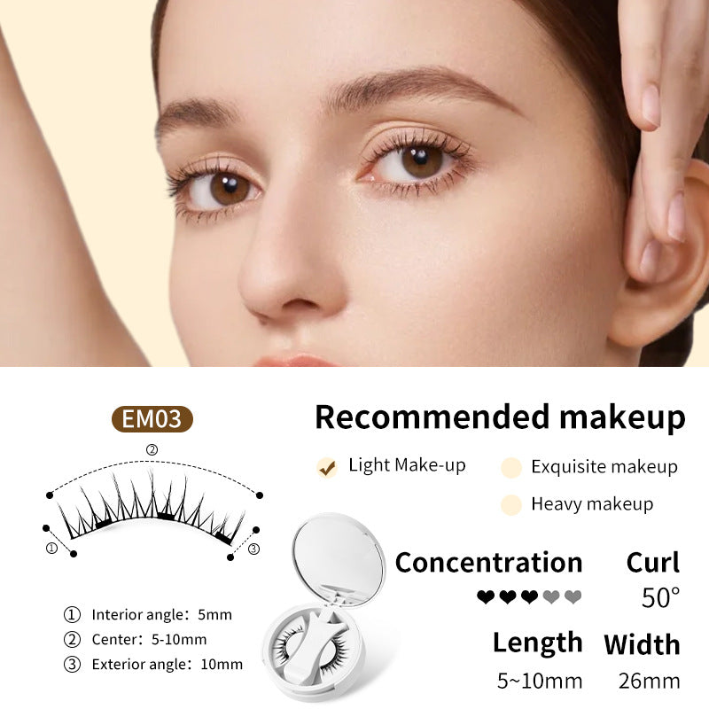 Magnetic False Eyelashes Set – Glue-Free, Natural & Reusable