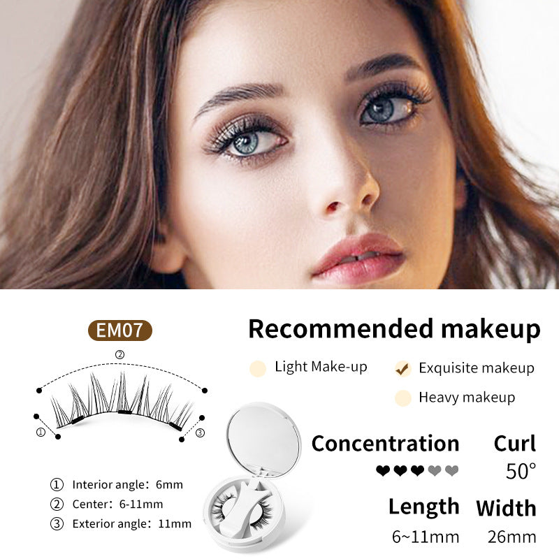 Magnetic False Eyelashes Set – Glue-Free, Natural & Reusable
