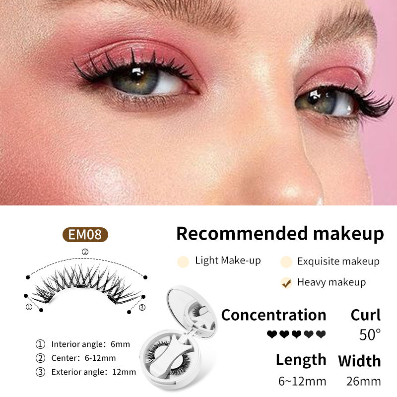 Magnetic False Eyelashes Set – Glue-Free, Natural & Reusable
